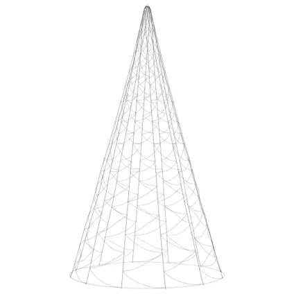 vidaXL Kerstboom voor vlaggenmast 3000 LED's koudwit 800 cm 3