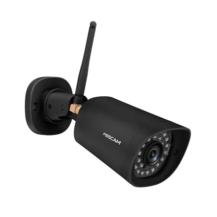 FOSCAM G4P-B Caméra IP extérieure HD 4MP Caméra IP extérieure 4MP Détection de mouvement Noir 5