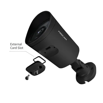 FOSCAM G4P-B outdoorcamera 4 MP Super HD videokwaliteit Uitstekend nachtzicht zwart 6