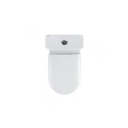 Aquavive duoblok toilet| Universele afvoer| Randloos | Verhoogd +7cm | wit 3
