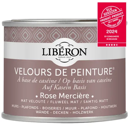 Peinture murale Libéron Velours de Peinture Rose Mercière mat velouté 125ml