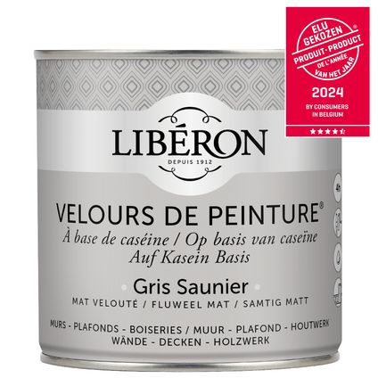 Libéron muurverf Velours de Peinture Gris Saunier fluweel mat 500ml
