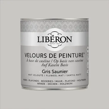 Peinture murale Libéron Velours de Peinture Gris Saunier mat velouté 500ml 5