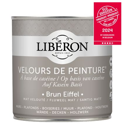 Libéron muurverf Velours de Peinture Brun Eiffel fluweel mat 500ml