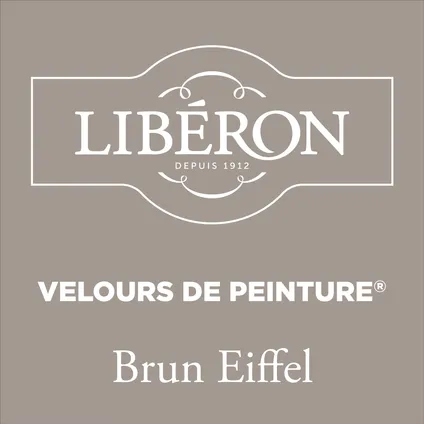Peinture murale Libéron Velours de Peinture brun Eiffel mat velouté 500ml 2
