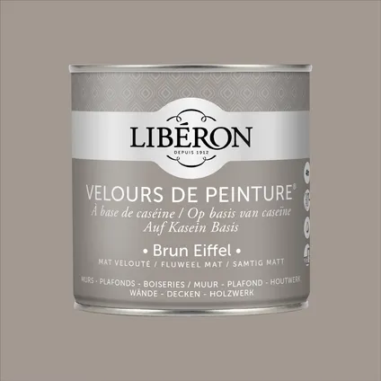 Peinture murale Libéron Velours de Peinture brun Eiffel mat velouté 500ml 5
