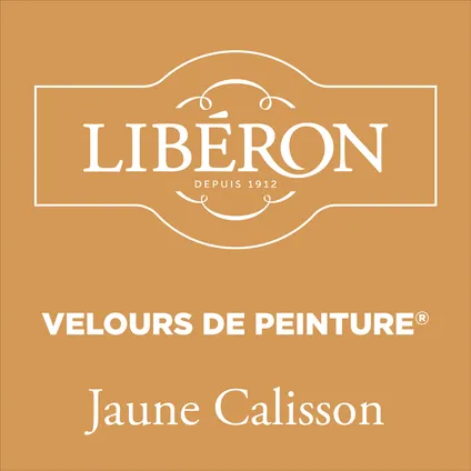 Peinture murale Libéron Velours de Peinture Jaune Calisson mat velouté 500ml 2