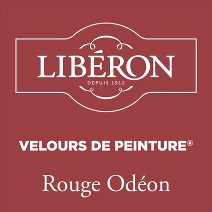 Peinture murale Libéron Velours de Peinture Rouge Odéon mat velouté 500ml 2