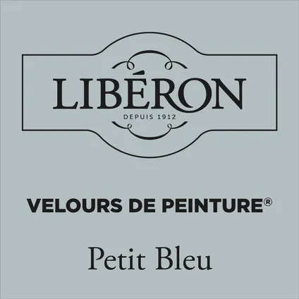 Peinture murale Libéron Velours de Peinture Petit Bleu mat velouté 500ml 2
