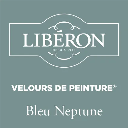 Peinture murale Libéron Velours de Peinture Bleu Neptune mat velouté 500ml 2