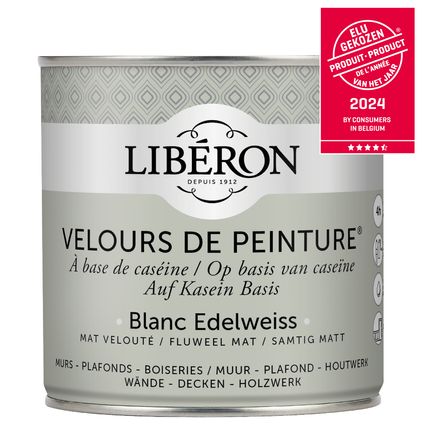 Libéron muurverf Velours de Peinture Blanc Edelweiss fluweel mat 500ml