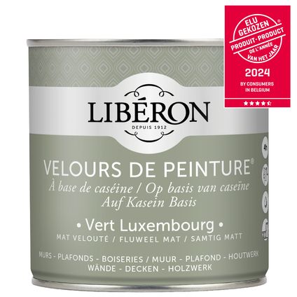 Peinture murale Libéron Velours de Peinture Vert Luxembourg mat velouté 500ml