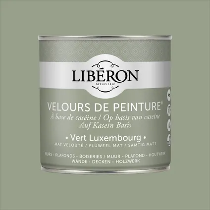 Peinture murale Libéron Velours de Peinture Vert Luxembourg mat velouté 500ml 5