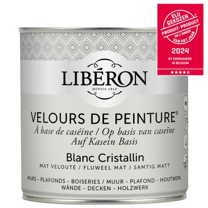 Libéron muurverf Velours de Peinture Blanc Cristallin fluweel mat 500ml