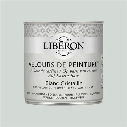 Peinture murale Libéron Velours de Peinture Blanc Cristallin mat velouté 500ml 5