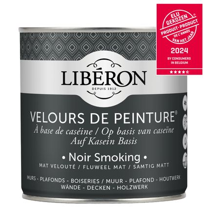 Libéron muurverf Velours de Peinture Noir Smoking fluweel mat 500ml