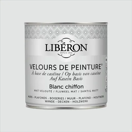 Libéron muurverf Velours de Peinture Blanc Chiffon fluweel mat 500ml 5