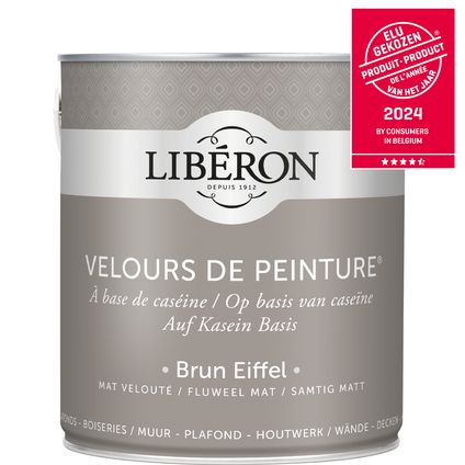 Libéron muurverf Velours de Peinture Brun Eiffel fluweel mat 2,5L