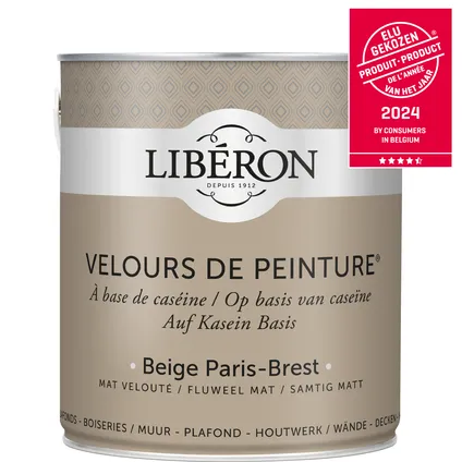 Peinture murale Libéron Velours de Peinture Beige Paris-Brest mat velouté 2,5L