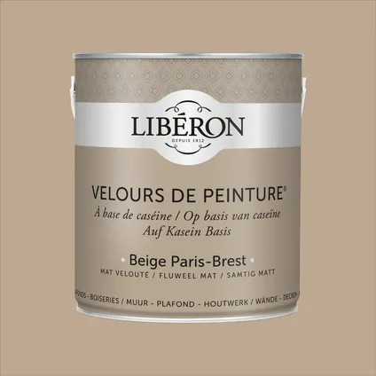 Peinture murale Libéron Velours de Peinture Beige Paris-Brest mat velouté 2,5L 5