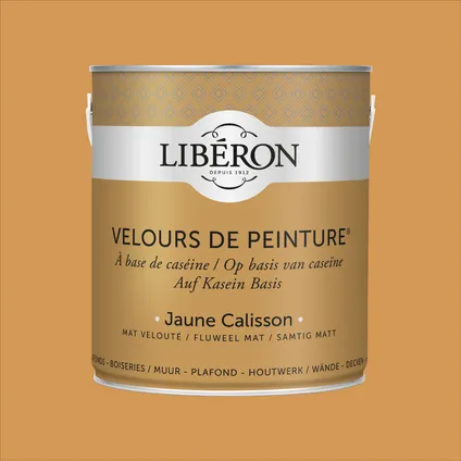 Peinture murale Libéron Velours de Peinture Jaune Calisson mat velouté 2,5L 5