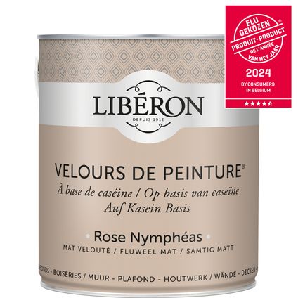Libéron muurverf Velours de Peinture Rose Nymphéas fluweel mat 2,5L