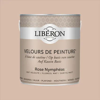 Libéron muurverf Velours de Peinture Rose Nymphéas fluweel mat 2,5L 5