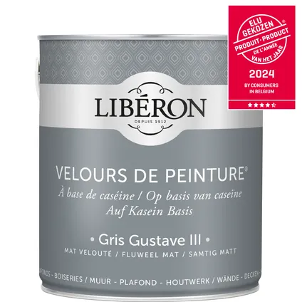Libéron muurverf Velours de Peinture Gris Gustave III fluweel mat 2,5L