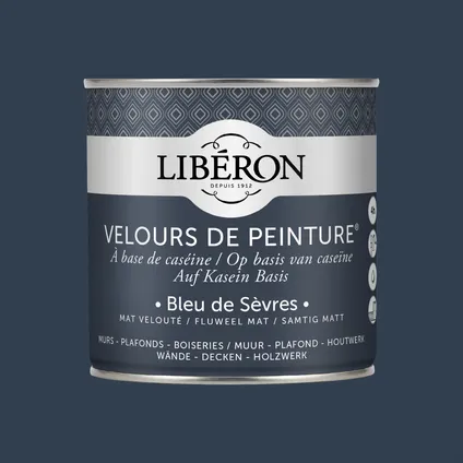 Libéron muurverf Velours de Peinture Bleu De Sèvres fluweel mat 2,5L 5