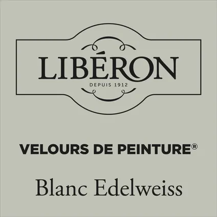 Peinture murale Libéron Velours de Peinture Blanc Edelweiss mat velouté 2,5L 2