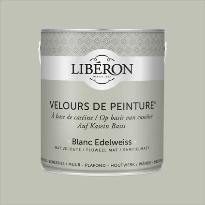 Peinture murale Libéron Velours de Peinture Blanc Edelweiss mat velouté 2,5L 5