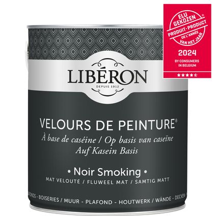 Libéron muurverf Velours de Peinture Noir Smoking fluweel mat 2,5L