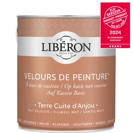 Libéron muurverf Velours de Peinture 'terre cuite d'Anjou' mat fluweel 2,5L