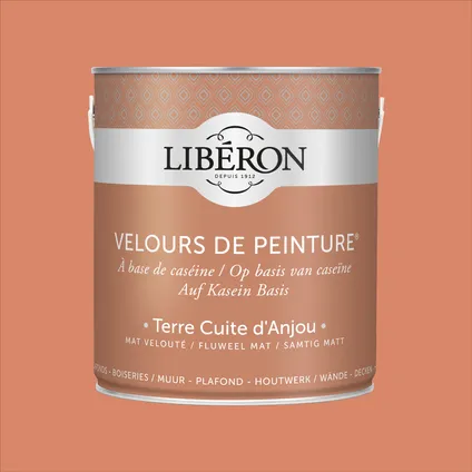 Peinture murale Libéron Velours de Peinture terre cuite d'Anjou mat 2,5L 2