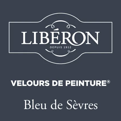 Peinture murale Libéron Velours de Peinture Bleu De Sèvres mat velouté 125ml 2