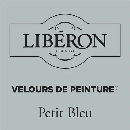 Peinture murale Libéron Velours de Peinture Petit Bleu mat velouté 125ml 2