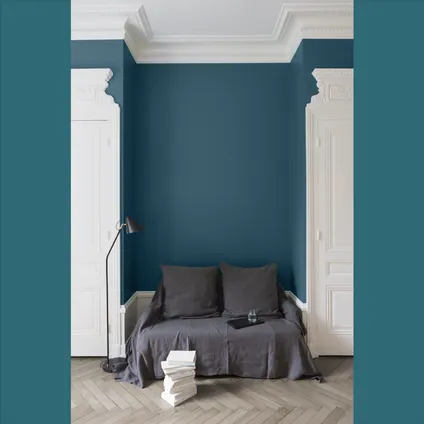 Libéron muurverf Velours de Peinture Bleu Paon fluweel mat 125ml 3