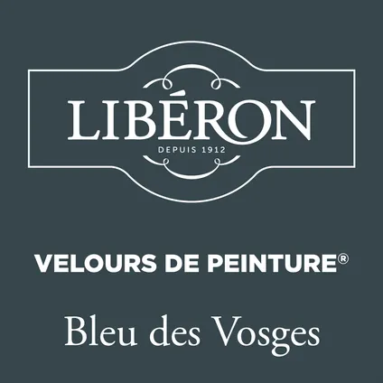 Peinture murale Libéron Velours de Peinture Bleu des Vosges mat velouté 125ml 2