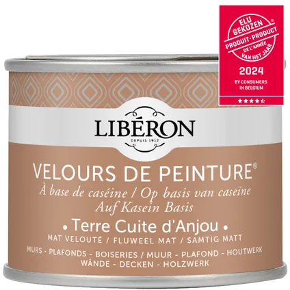 Peinture murale Libéron Velours de Peinture Terre cuite d'Anjou mat velouté 125ml