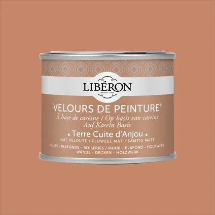 Peinture murale Libéron Velours de Peinture Terre cuite d'Anjou mat velouté 125ml 5