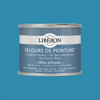 Peinture murale Libéron Velours de Peinture Bleu d'Iroise mat velouté 125ml 5