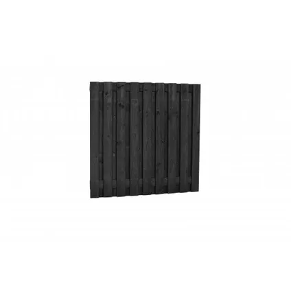 Tuinscherm zwart dennenhout 180x180cm 2