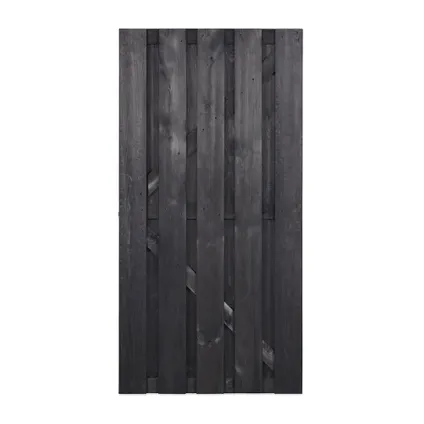Tuinpoort zwart dennenhout 90x180cm