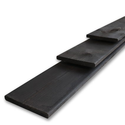 Plank zwart 1,6x14x180cm