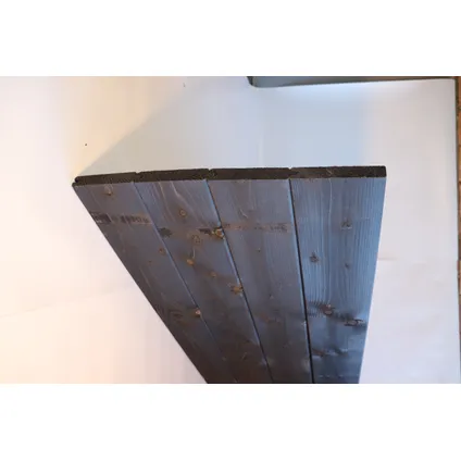 Schuttingplank Rhombus rabat afdeklat zwart 2,8x14,5x200cm 2