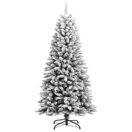 vidaXL Kunstkerstboom met sneeuw 120 cm PVC en PE 2