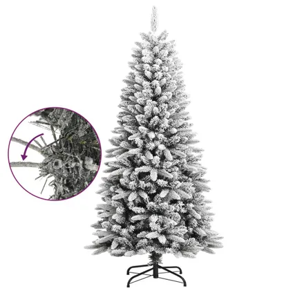 vidaXL Kunstkerstboom met sneeuw 120 cm PVC en PE 6