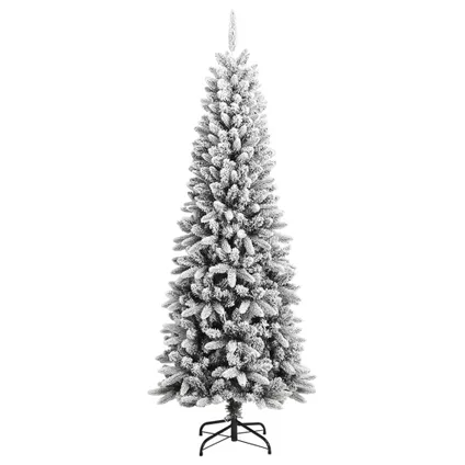 vidaXL Kunstkerstboom met sneeuw 240 cm PVC en PE 2