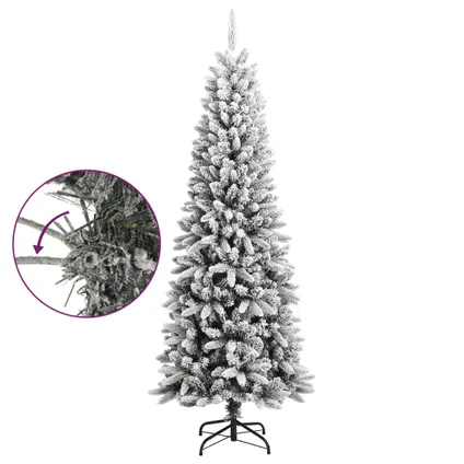 vidaXL Kunstkerstboom met sneeuw 240 cm PVC en PE 6