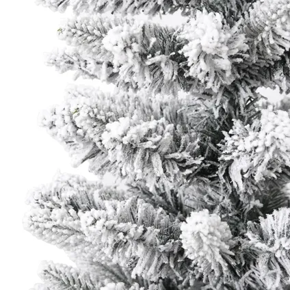 VidaXL kunstkerstboom smal met sneeuw 240cm PVC en PE 6